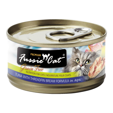 Fussie Cat Black Label Tuna and Threadfin Bream 80g Carton (24 Cans)